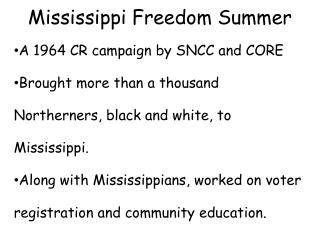 Mississippi Freedom Summer