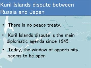 Kuril Islands dispute between Russia and Japan