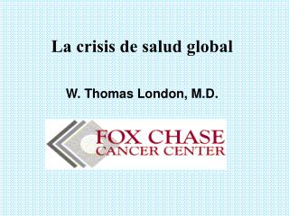 La crisis de salud global