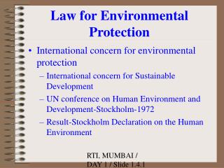 Law for Environmental Protection