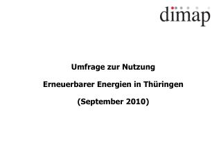 Umfrage zur Nutzung Erneuerbarer Energien in Thüringen (September 2010)