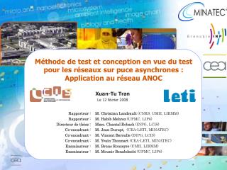 Méthode de test et conception en vue du test pour les réseaux sur puce asynchrones :