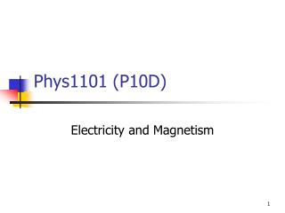 Phys1101 (P10D)