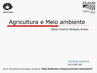 Fórum Permanente de Energia e Ambiente “Meio Ambiente e Desenvolvimento Sustentável”