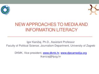 New approaches to media and information literacy