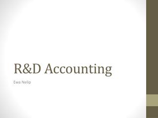 R&amp;D Accounting