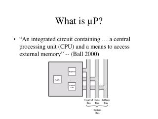 What is µP?