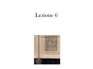 Lezione 6