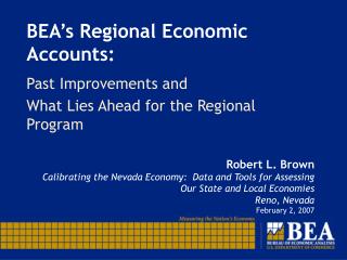 BEA’s Regional Economic Accounts: