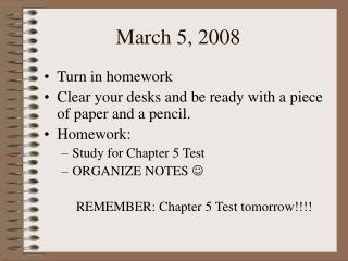 March 5, 2008