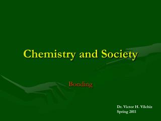 Chemistry and Society
