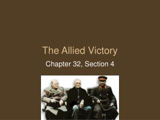 The Allied Victory