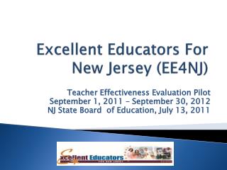 Excellent Educators For New Jersey (EE4NJ)