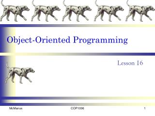 Object-Oriented Programming