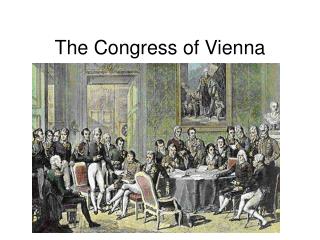 The Congress of Vienna