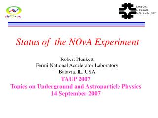 Status of the NOvA Experiment