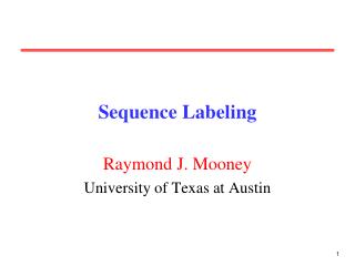 Sequence Labeling