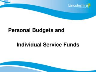 Personal Budgets and