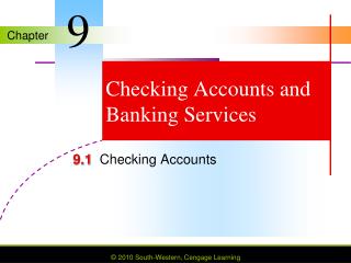 Checking Accounts and Banking Services