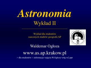 Waldemar Ogłoza as.ap.krakow.pl &gt; dla studentów &gt; informacje&gt;zajęcia W.Ogłozy&gt;a4g-w2