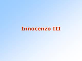 Innocenzo III