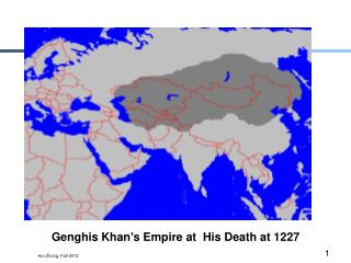 Genghis Khan ’ s Empire at His Death at 1227