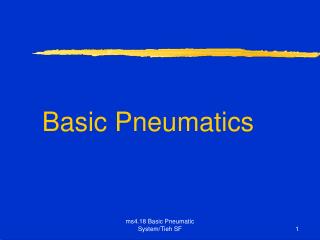 Basic Pneumatics