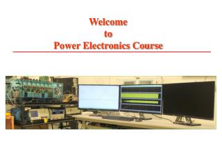 Welcome to Power Electronics Course