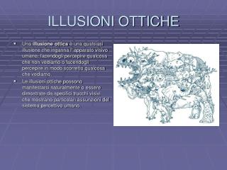 ILLUSIONI OTTICHE