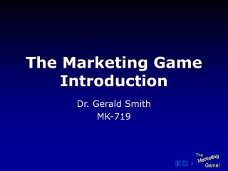 The Marketing Game Introduction
