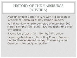 History of the Habsburgs (Austria)