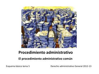 Procedimiento administrativo El procedimiento administrativo común