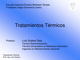 Tratamientos Térmicos