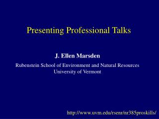 Presenting Professional Talks