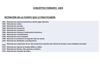 RETENCIÓN EN LA FUENTE QUE LE PRACTICARÓN