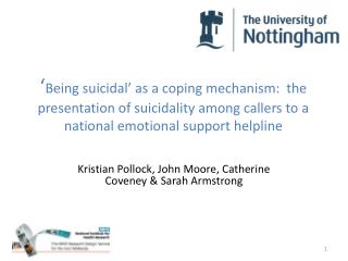 Kristian Pollock, John Moore, Catherine Coveney &amp; Sarah Armstrong