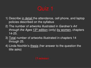 Quiz 1