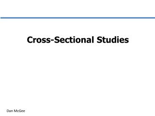 Cross-Sectional Studies