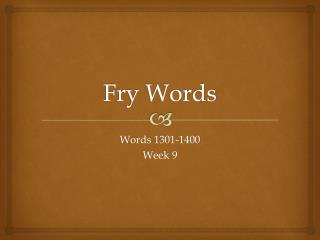 Fry Words