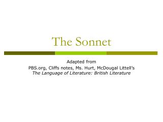 The Sonnet