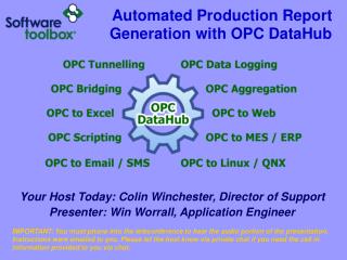 Automated Production Report Generation with OPC DataHub