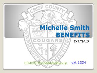 Michelle Smith BENEFITS