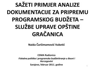 Naida Čaršimamović Vukotić CDMA Radionica