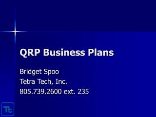 QRP Business Plans