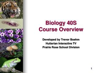 Biology 40S Course Overview