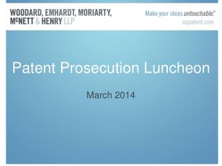 Patent Prosecution Luncheon