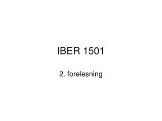 IBER 1501