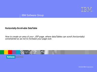 Horizontally-Scroll-able DataTable