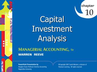 Capital Investment Analysis