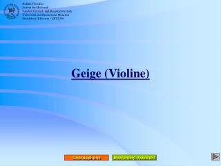 Geige (Violine)